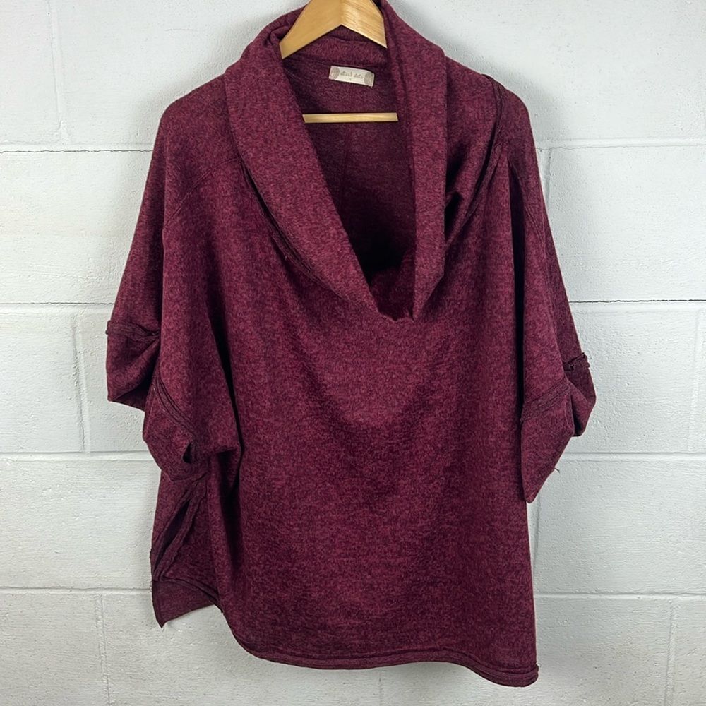 Altar’d State maroon cowl neck top